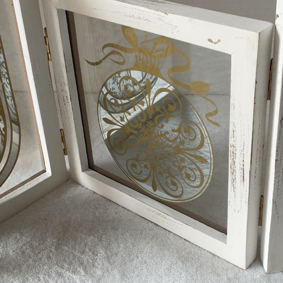 Gold and White Joy Wall Decor - Picture 3 of 5